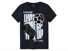 Name It top black with Stitch print  